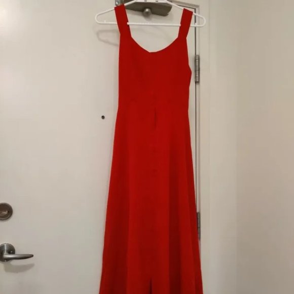 Red Beach Backless Dress - Picture 1 of 4